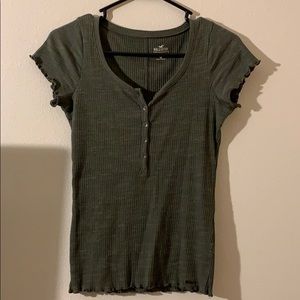 Olive Green Hollister top